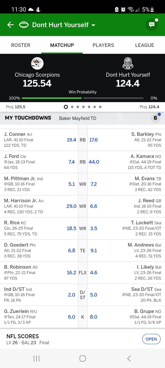 packed_bag's tweet photo. @ESPNFANSUPPORT Bijan Robinson fumbled but it's not showing on his fantasy stats and it is currently costing me to lose my fantasy game https://t.co/KKCBcWesQR