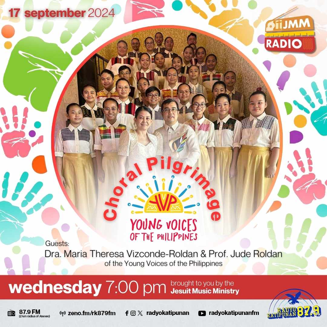 radyokatipunan's tweet photo. This week on JMM Radio, we are honored to have Dr. Maria Theresa Vizconde-Roldan and Prof. Jude Roldan, founders of the Young Voices of the Philippines! πΆ
Catch them LIVE tomorrow 7:00 PM on JMM Radio, only here at Radyo Katipunan 87.9 FM.
#RadyoKatipunan #OneBigFM https://t.co/ZsFXbR4lFW