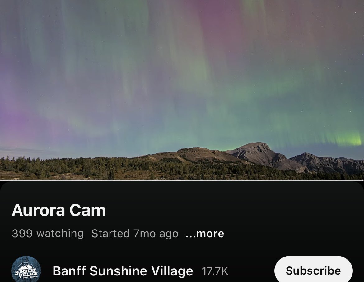 twiddertoes's tweet photo. Screenshots from the #Banff #SunsineVillage webcam showing beautiful #aurora tonight! Really hoping the Northern Lights make it to the coast! 🤞🤞 https://t.co/bLiJrF0OVl