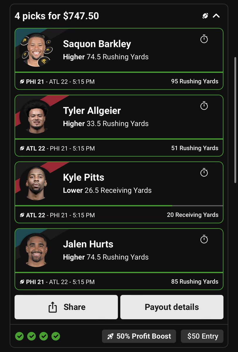 YourFriendKyle_'s tweet photo. ✅ $100 GIVEAWAY ✅

RETWEET FOR A CHANCE TO WIN!

We absolutely SMACKED tonight.

CODE "YFK" ON UNDERDOG FOR UP TO $1,000 IN DEPOSIT BONUSES &amp; THE BEST PROMOS IN THE WORLD.

https://t.co/Q7TzBdMmT0

Sub to me on Twitter to have a night like this. https://t.co/hAhAZ8zGdO