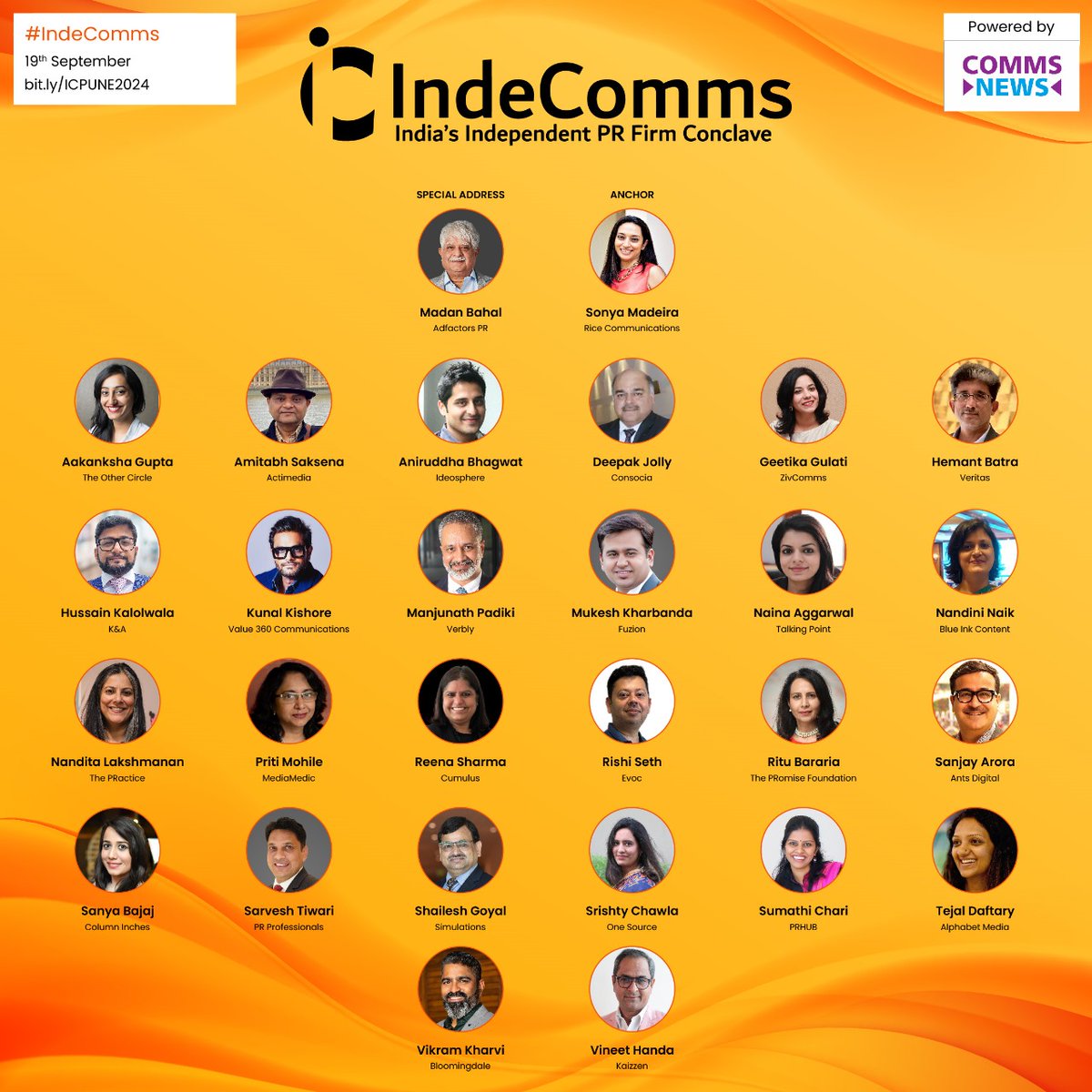 CommsNews_'s tweet photo. Here are the trailblazers who will speak at the second edition of #IndeComms taking place in Pune on 19th September https://t.co/UmSLNqMRHJ