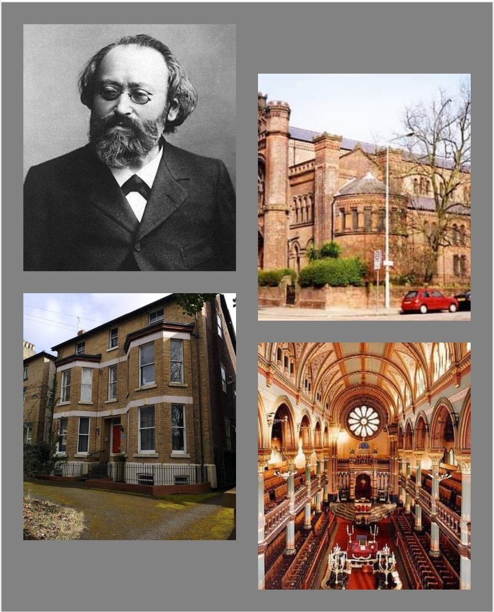 DonMcintyre70's tweet photo. While conductor of the then Liverpool Philharmonic Orchestra, German composer #MaxBruch lived in the Sefton Park area. During this time the Old Hebrew Congregation of the Princes Road Synagogue commissioned his Kol Nidrei. Both buildings are within minutes of my home. #RLPO https://t.co/ceNA4dK8yB