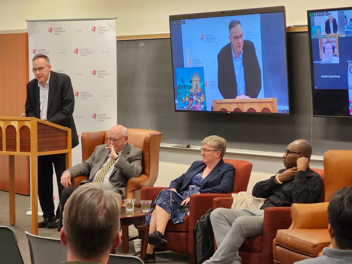 We were joined today by Profs Catherine Clifford <a href="/uspottawa/">U Saint Paul Ottawa</a> Stan Chu Ilo <a href="/DePaulU/">DePaul University</a> and Robin Ryan <a href="/ChicagoCTU/">Catholic Theological Union</a> to celebrate Stephen B. Bevans <a href="/SVDChicago/">Divine Word-Chicago</a>  major new book from <a href="/OrbisBooks/">Orbis Books</a>—a missionary ecclesiology for the #PopeFrancis era.

orbisbooks.com/products/commu…