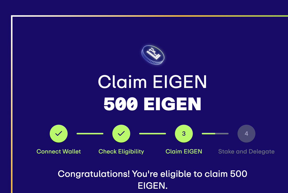 Eigenlayer的空投可以领取了。

傻哥拿到了三笔钱：

质押eth的空投+ stake Eigen的空投+社交激励

值得一提的是，傻哥之前很随意地写了个介绍eigen的帖子，还给了傻哥社交激励500 eigen.  

也是1万多rmb呢, 天热可以买几个西瓜解暑了