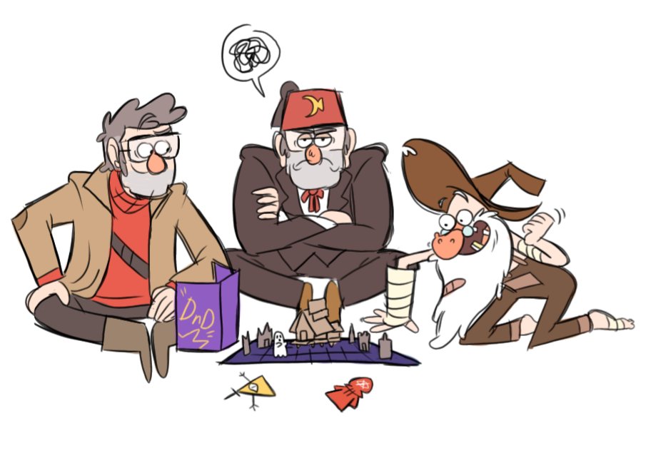 vilm46's tweet image. I thought it would be funny to include stan in teheehe #GravityFalls #gravityfallsfanart #StanfordPines #stanleypines #fiddleford