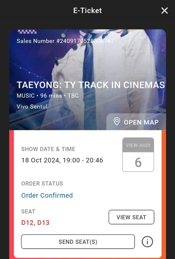 guyssss boleh bantu retweet gak yaa 🥹 WTS TY TRACK CINEMAS di vivo sentul !! aku jual karena salah ngambil hari ya 🫠 kalau mau tanya2 dulu boleh ya