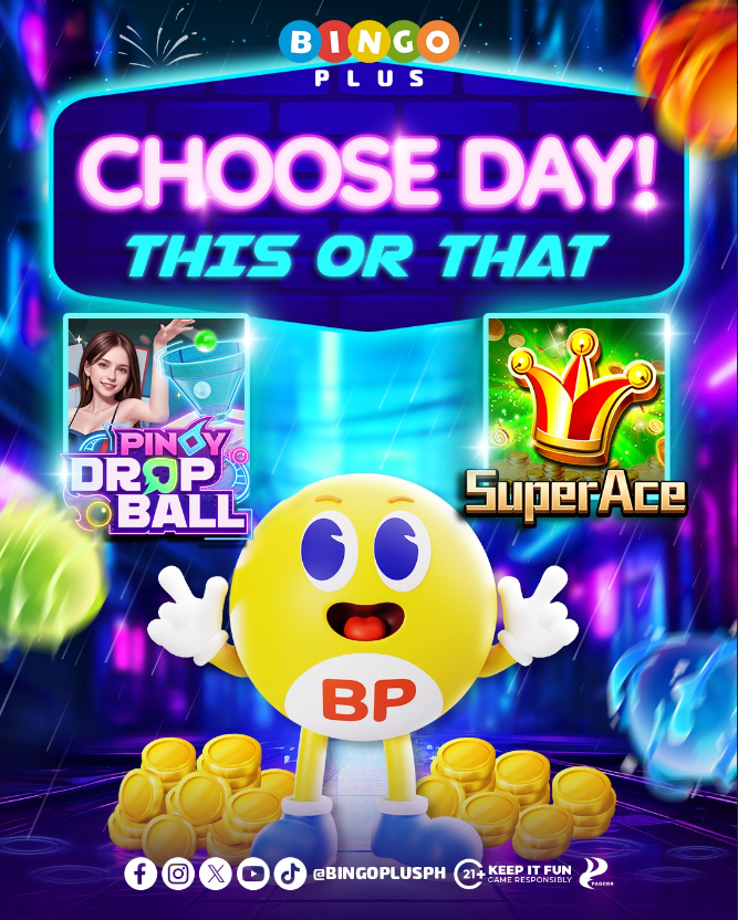 Bingoplusph's tweet photo. Ito ang 2 sa bagong kinagigiliwan sa BingoPlus app. Nasubukan mo na ba ang iyong swerte dito? 😁

💜 for THIS PINOY DROP BALL
🧡 for THAT SUPER ACE

#BingoPlus #PinoyDropBall #SuperAce https://t.co/xFIx8bJUvT