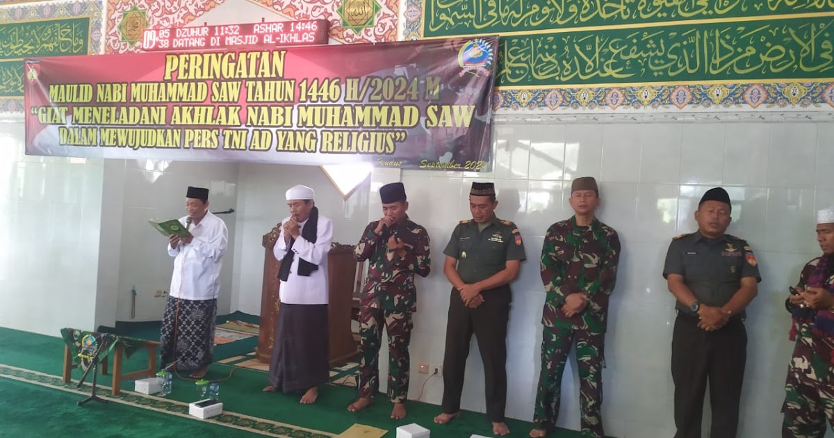 Kodim 0722/Kudus Selenggarakan Peringatan Maulid Nabi Muhammad SAW 1446H dlvr.it/TDKNCn