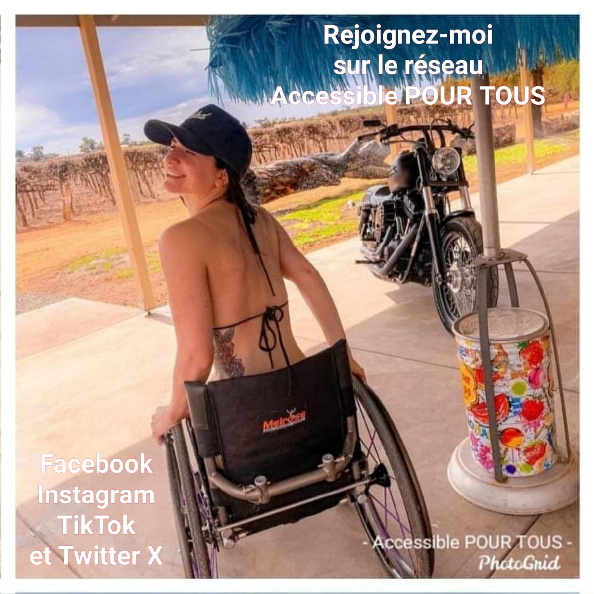 Rejoignez-moi sur le réseau Accessible POUR TOUS les Copains ! 
Faisons respecter ensemble les lois sur l'Accessibilité Handicapés partout en France ! 
DEJA 122 000 Supers Abonnés sur Facebook Instagram TikTok et Twitter X 
<a href="/AccessibleTOUS/">♿ Accessible POUR TOUS ♿</a>