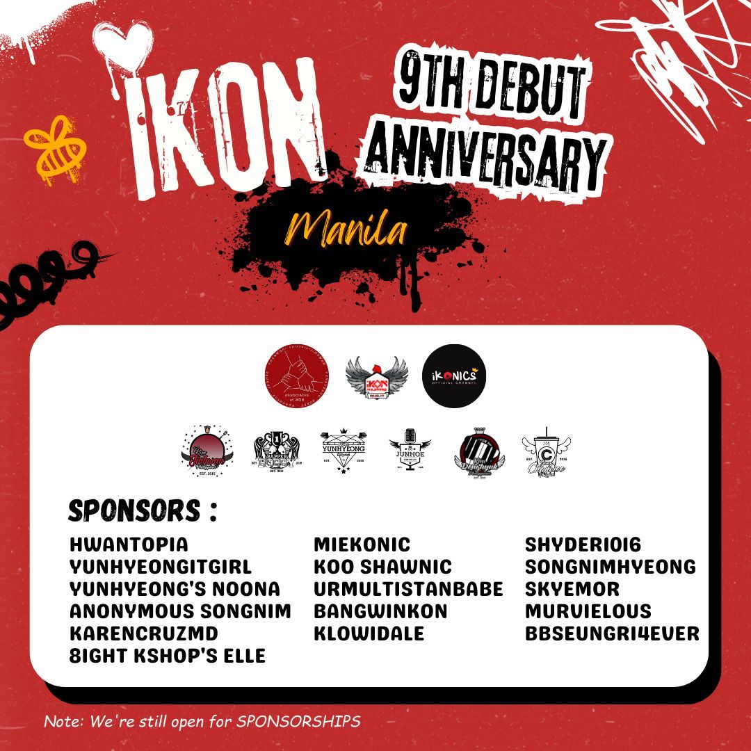 AssociateofiKON's tweet photo. EYES HERE iKONICs! 👀

We heard you and made the celebration more accessible for everyone! Don't you miss iKONICS? Let's celebrate our 9th birthday together on October 13! 🥳

Message us for inquiries.

🔗: https://t.co/zSbOrGjzrp

#iKON #JAY #SONG #BOBBY
#DK #JU_NE #CHAN #iKONIC https://t.co/wWnQVxFQcS