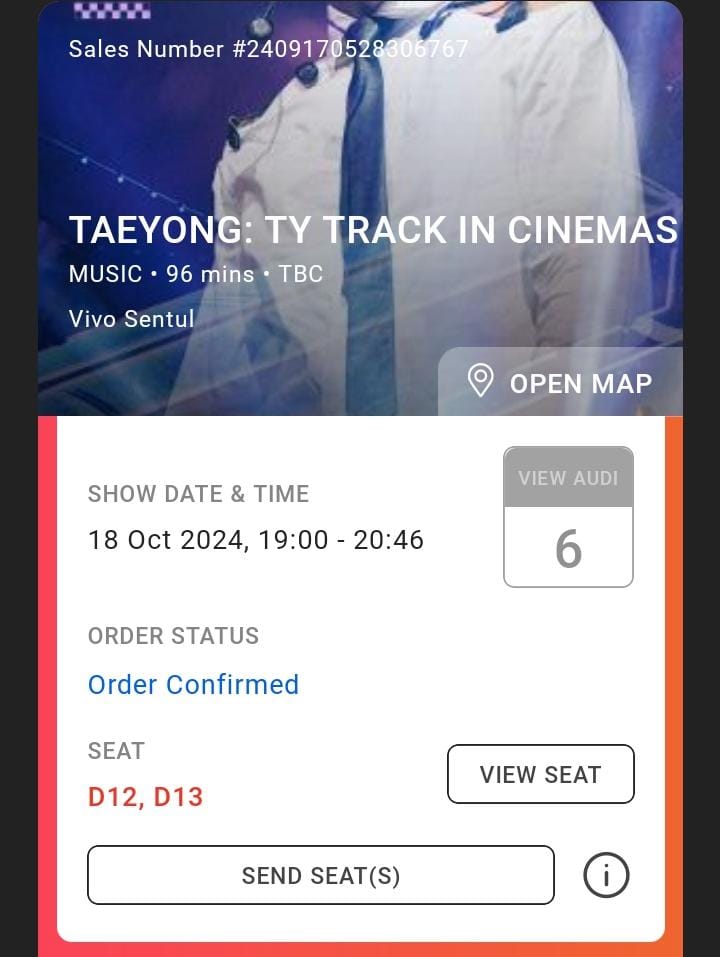 [titipan teman]
Wts 2 tiket ty track di vivo sentul di jual karena salah ngambil hari, ayoo dii takee💗