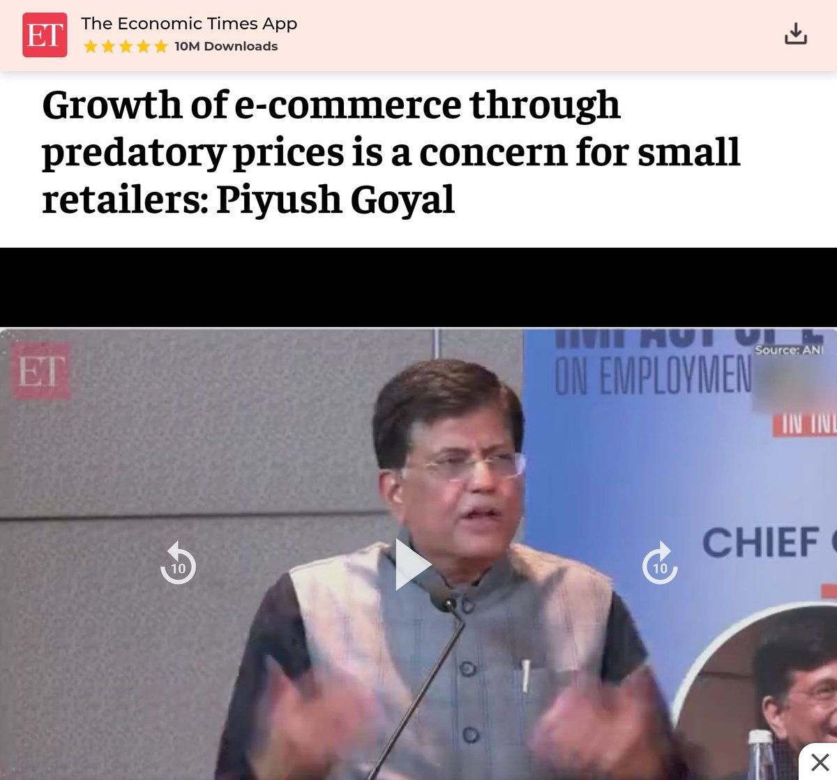 AimraIndia's tweet photo. CCI reports revealed the Collusion of ecommerce and OEMs, Hon'ble MP Shri Mr @praveendel Khandelwal  ji asked suspense of @Flipkart & @amazonIN .

https://t.co/xcUycdzaY6

Hon'ble Commerce & Industry Minister Shri Mr @PiyushGoyal  ji said  'matter of concern' he slams ecommerce portals for unlawful action. Growth of e-commerce in India 'matter of concern, nothing to be proud of', says Piyush Goyal

https://t.co/jmIRU1EAnv

Hon'ble Ministry of Finance, Government of India Smt @nsitharaman ji said in media CNBC TV18.......

She stressed that with the dominance of e-commerce giants and practices such as predatory pricing, smaller players face challenges in competing fairly. "And where, because of predatory pricing or deep pockets, their businesses are getting affected, we'll have to give it serious thought, and the Commerce and Industry Minister is quite seized of this matter,” she added.

Nirmala Sitharaman calls for support of small traders amid e-commerce boom-

https://t.co/LPFU3nfhFb