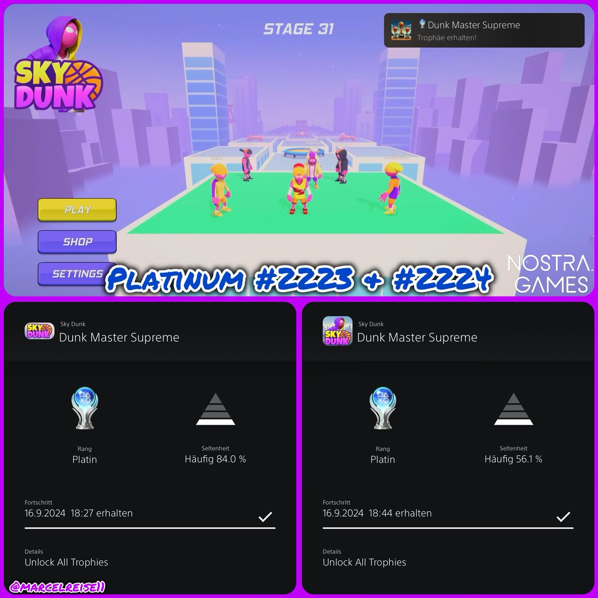 marcelreise11's tweet photo. Since 15.06. #SkyDunk by @nostra_games_ is available.
https://t.co/yEGFG6SZrs
@SilentGhost86 @PSN_Robert2567 @Platingamer73 @OverhypedG @TrophyN3rd @SadoMarcoX @DerPlatinjunge @Saphira3686 @IBadDriverI @Luc0rval https://t.co/yTSsaq7M2m