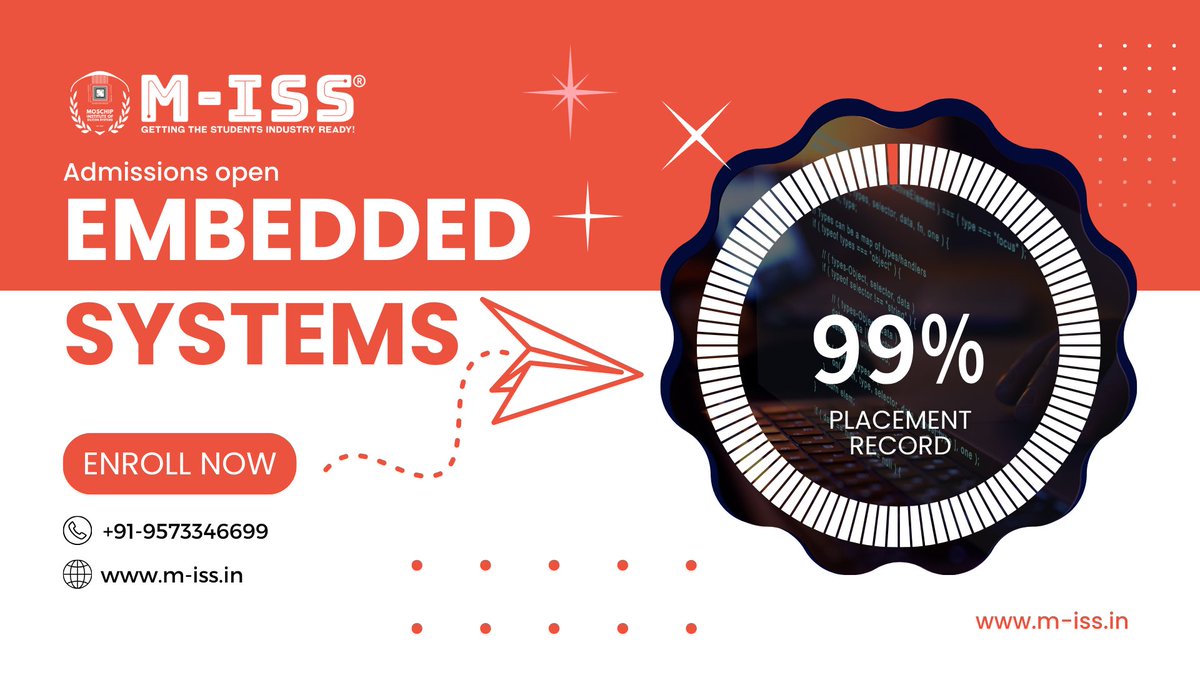 #Alert #admissionsopen2024 #embeddedsystems
Here’s an attractive title and some relevant hashtags to engage students:

Step Into the Future: Master Advanced Embedded Systems – Enroll Today!

m-iss.in/course/entranc… x.com/messages/compo…