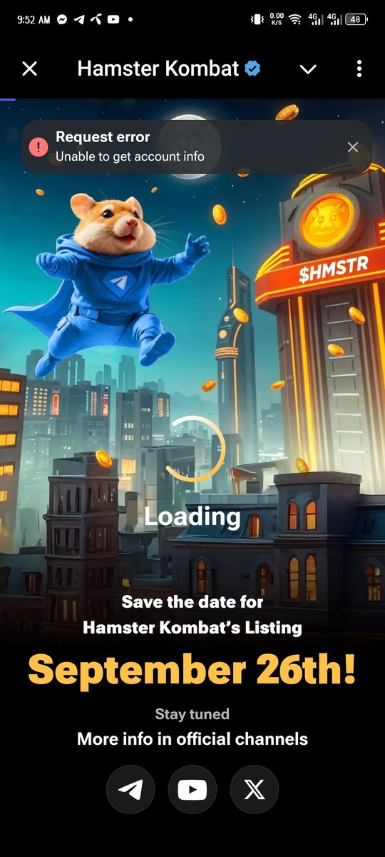 FuzulHk's tweet photo. @hamster_kombat @ebixyzdex Sir I am unable to work due to this problem in my account.  Please help me.  I am working according to all terms and conditions while working.  I woke up in the morning and found that I could not enter.  Please help me sir 😭😭🙏🙏#Hamstar_combat
@hamster_kombat https://t.co/ufwdrOHSgo