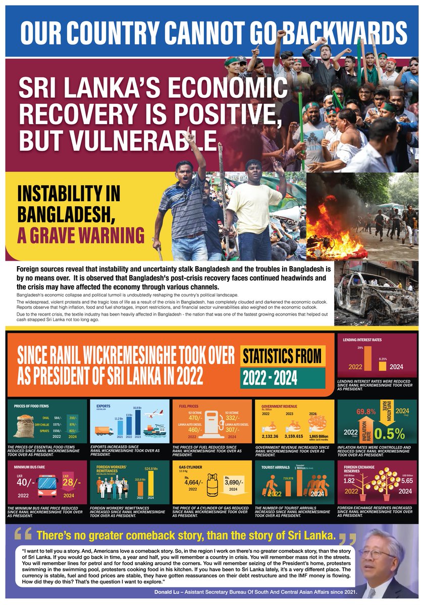 රට ආපස්සට ගන්න බැහැ! තීරණය ඔබ සතුයි
#WeCantGoBack #Ranil2024 #SriLankaCan