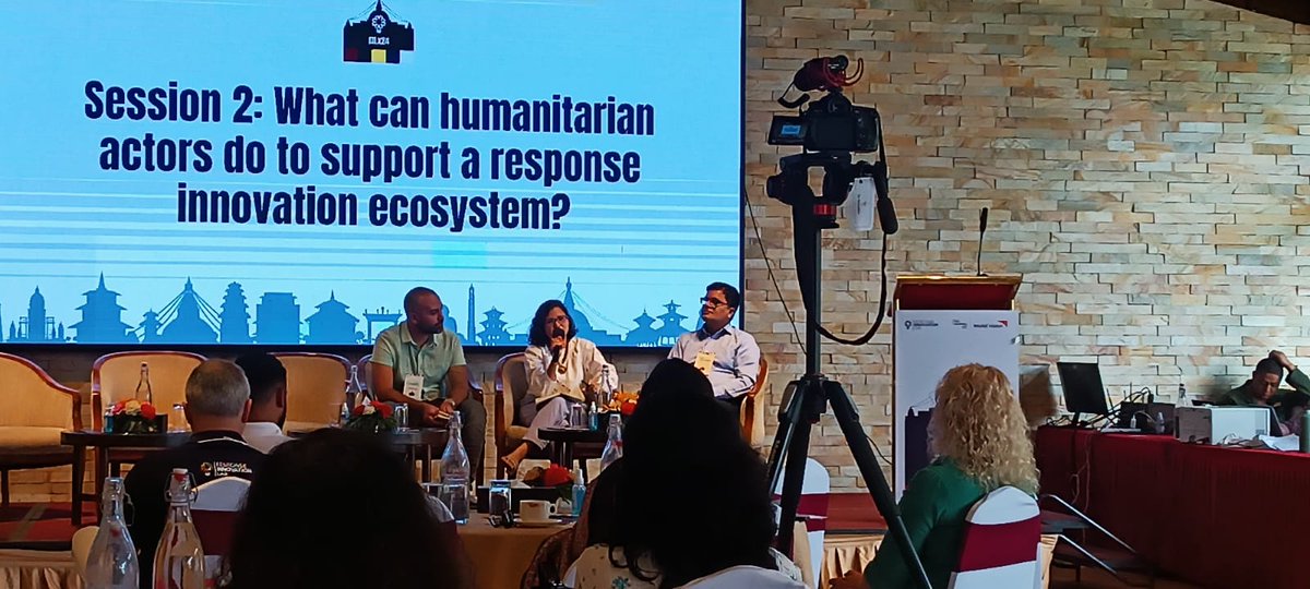 ADRRN1's tweet photo. We are at the @R_I_Labs  network’s annual gathering this week. Today ADRRN joined the panel discussion on how humanitarian actors can support a response innovation ecosystem 

#ADRRN #RILx24 #Innovation #HumanitarianAction #Resilience https://t.co/tLnO0SxEEH
