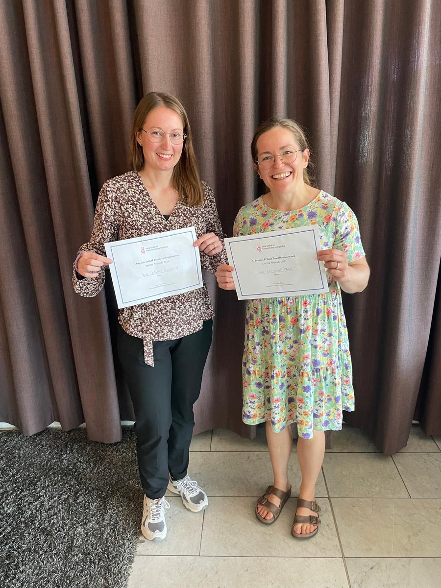 Department of Hepatology and Gastroenterology, AUH (@hepgas) on Twitter photo Our department had a great turnout at the DSGH annual meeting! 
Congrats to PhD students Sara Ellegaard Paaske for winning 1st in the poster competition and Anne Catrine Daugaard for 2nd in the oral competition! 
Proud to help shape the future of hepatology and gastroenterology! Our department had a great turnout at the DSGH annual meeting! 
Congrats to PhD students Sara Ellegaard Paaske for winning 1st in the poster competition and Anne Catrine Daugaard for 2nd in the oral competition! 
Proud to help shape the future of hepatology and gastroenterology!