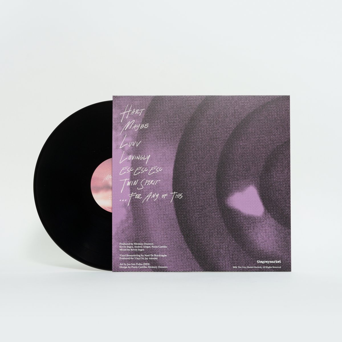 “Memory Drawers” on vinyl (TGM-014) is now available for pre-order.

Grab a copy via @thegreymarketrecords for ₱1,800.00.

🏙️ Side A
Hart
Maybe
Luuv
Lovingly

🌆 Side B
Esc Esc Esc
Twin Spirit
…For Any of This