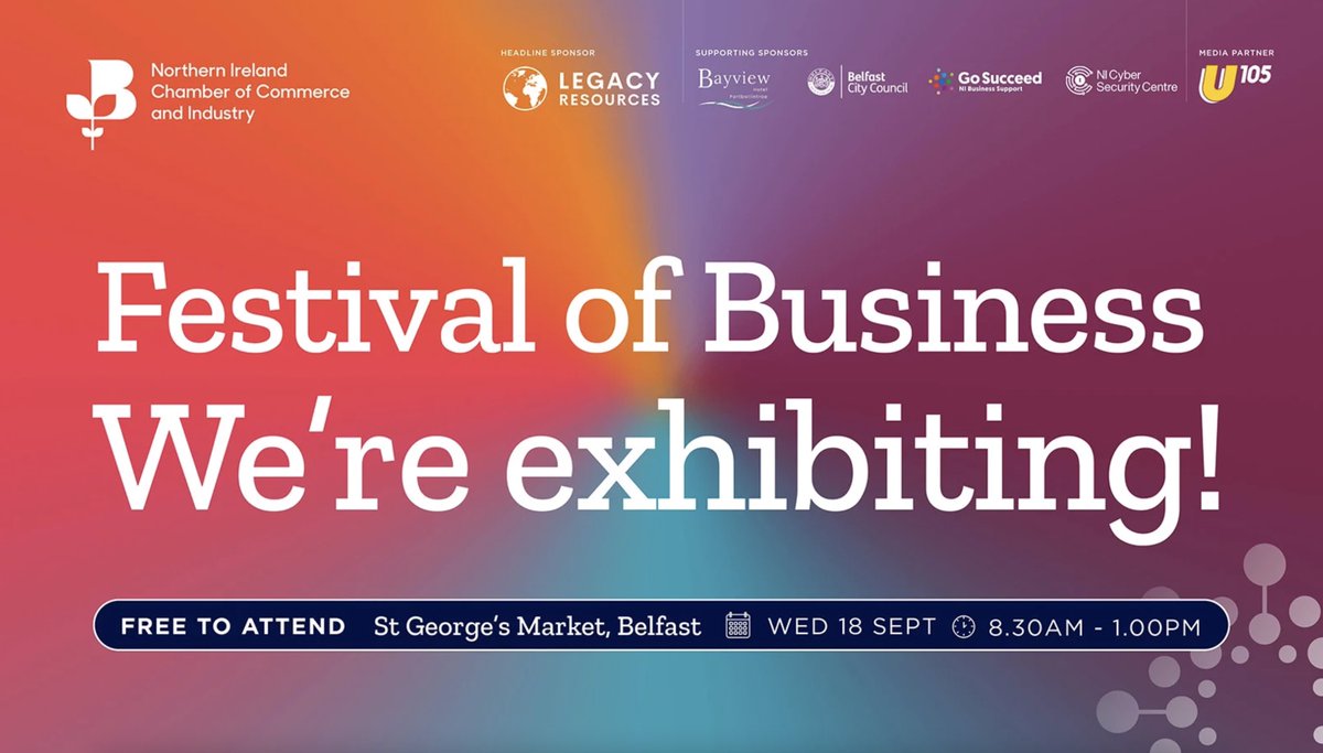 GCD (@gcdtechnologies) on Twitter photo 🤝 join us us tomorrow at the <a href="/NIChamber/">NI Chamber</a> Festival of Business at St George's Market.
Come by and have a chat with our team to learn more about how a custom software solution and AI can help your business disrupt, differentiate and drive growth.
#FestivalofBusiness #WeAreGCD 🤝 join us us tomorrow at the <a href="/NIChamber/">NI Chamber</a> Festival of Business at St George's Market.
Come by and have a chat with our team to learn more about how a custom software solution and AI can help your business disrupt, differentiate and drive growth.
#FestivalofBusiness #WeAreGCD
