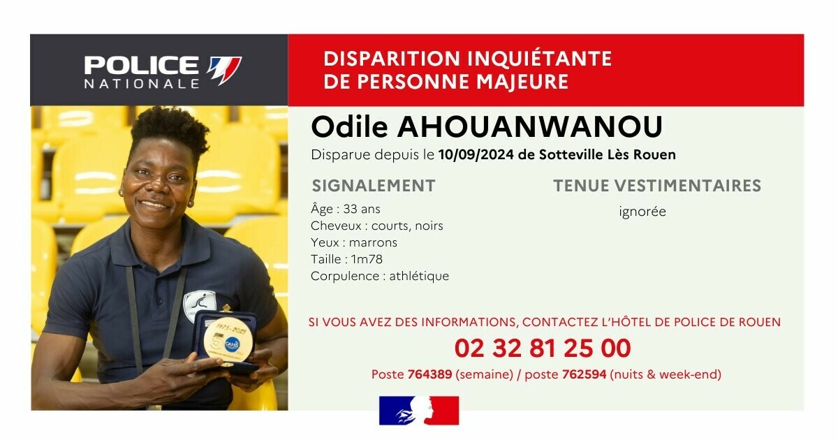 le_Parisien's tweet photo. 🔴 APPEL À TÉMOINS | Odile Ahouanwanou, une spécialiste de l’heptathlon âgée de 33 ans, a déposé son enfant chez l’assistante maternelle le 10 septembre, mais elle n’est jamais revenue le chercher

➡️ https://t.co/CjfTEBi4Nh https://t.co/SkLtjK2t5y