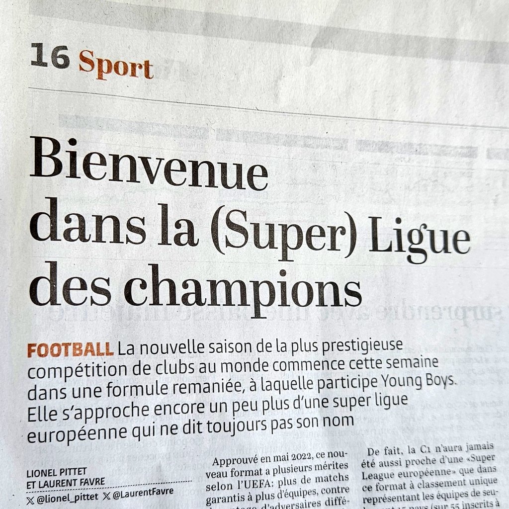 JaroszOlivier's tweet photo. Enfin une #LigueDesChampions... qui porte bien son nom ! Merci à @LaurentFavre et @lionel_pittet pour ces échanges enrichissants sur la nouvelle formule de la #Ligue avec une longue réflexion dans @LeTemps 🇨🇭https://t.co/7d47jnsC0n
en mode @LeComex_ #ChampionsLeague https://t.co/W9WigXAfEh
