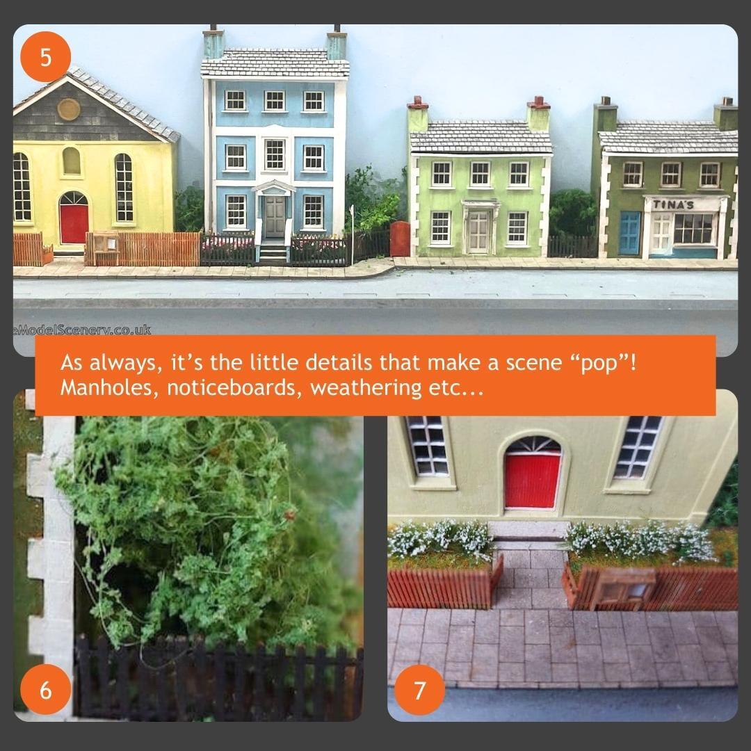 Build this N gauge street with us!
myrm.club/N-Gauge-Street…

The buildings show a varied selection of the low relief kits in the range and represent a suburban street with a realistic mixture of styles.

#sceneryshowcase #oogauge #modelrailways #modelrail #scalemodelling