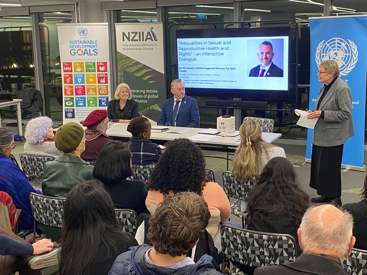 We were delighted to partner with <a href="/UNANZ/">UNA NZ</a> on an interactive dialogue with <a href="/PioSmith_UN/">Pio Smith</a>, Regional Director <a href="/UNFPAAsiaPac/">UNFPA Asia and the Pacific</a>. Great questions and engagement from attendees on the topic of Inequalities in Sexual and Reproductive Health and Rights.