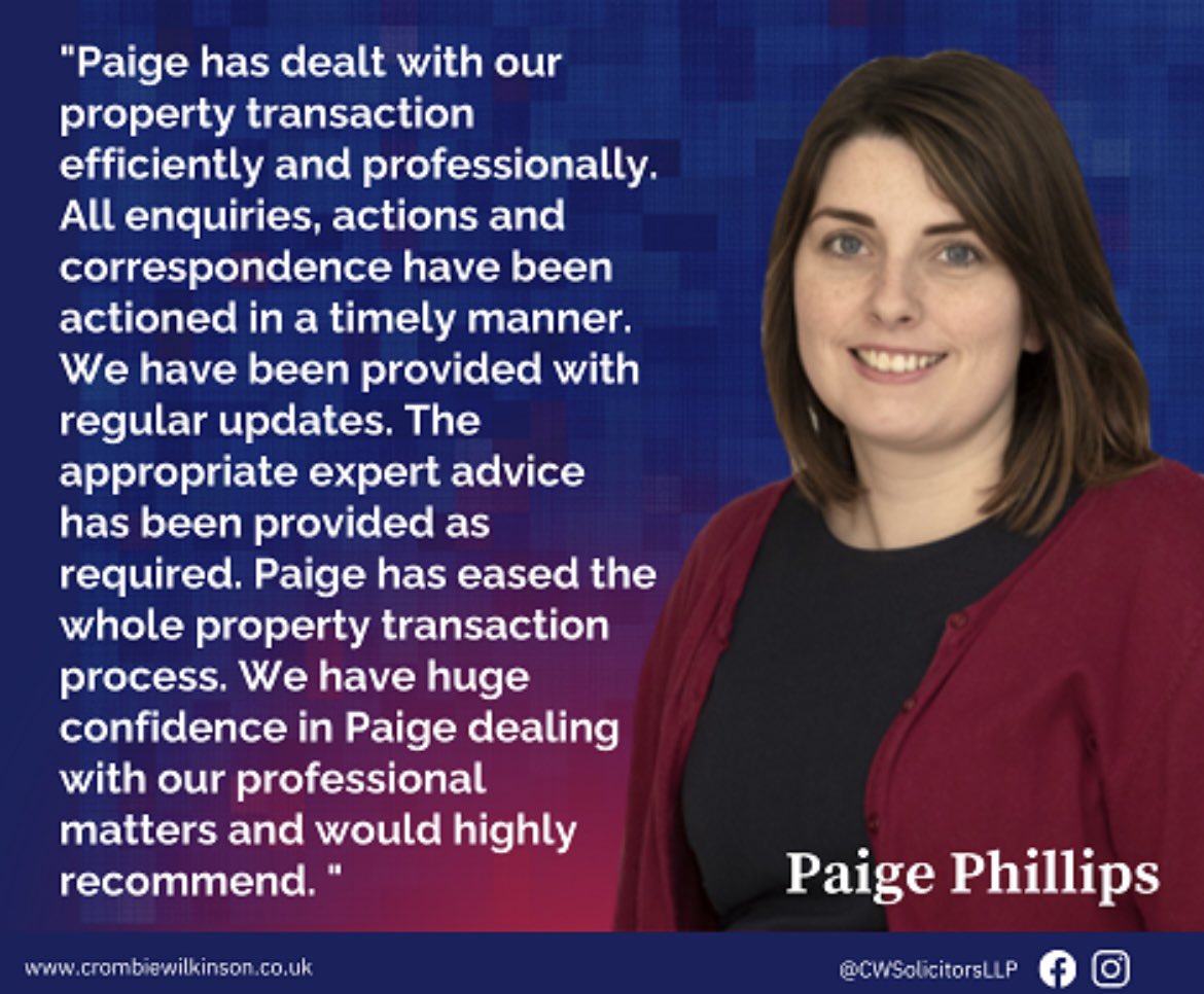 Crombie Wilkinson Solicitors tweet media