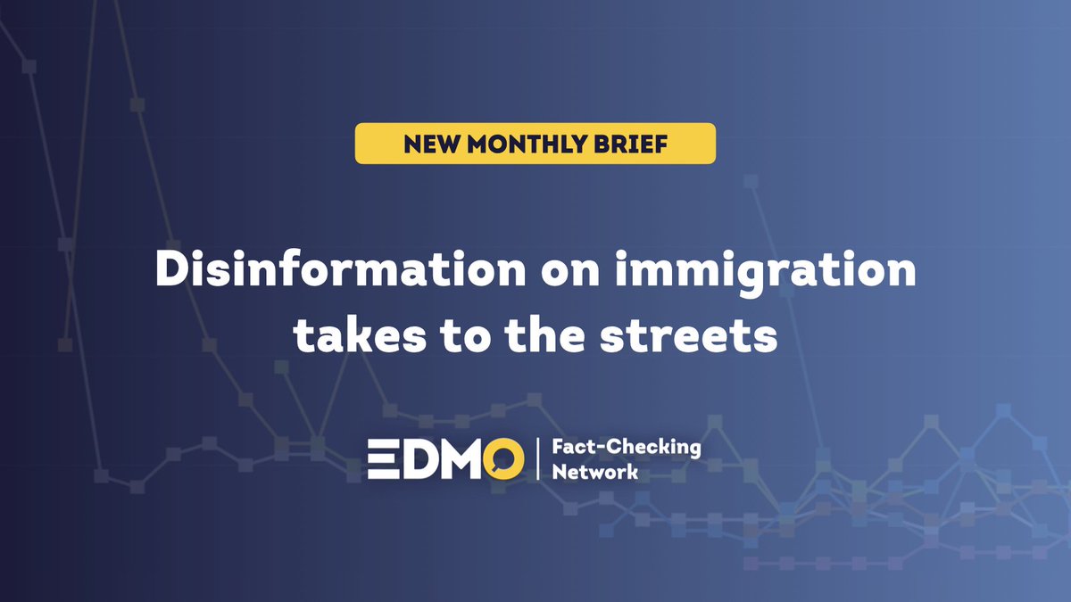🆕 Latest #disinformation insights, based on 1.675 #factchecking articles by 36 organisations:

📈 #immigration replaces #climate as most-targeted issue, with false content exploiting attacks in #Southport, #Solingen, #Toledo to drive hate and escalation

🧱 over 600k #TikTok