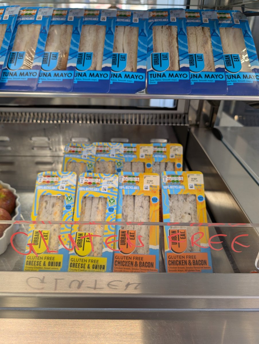 We are now stocking Gluten Free sandwiches in the school canteen. #glutenfree #foodallergies
