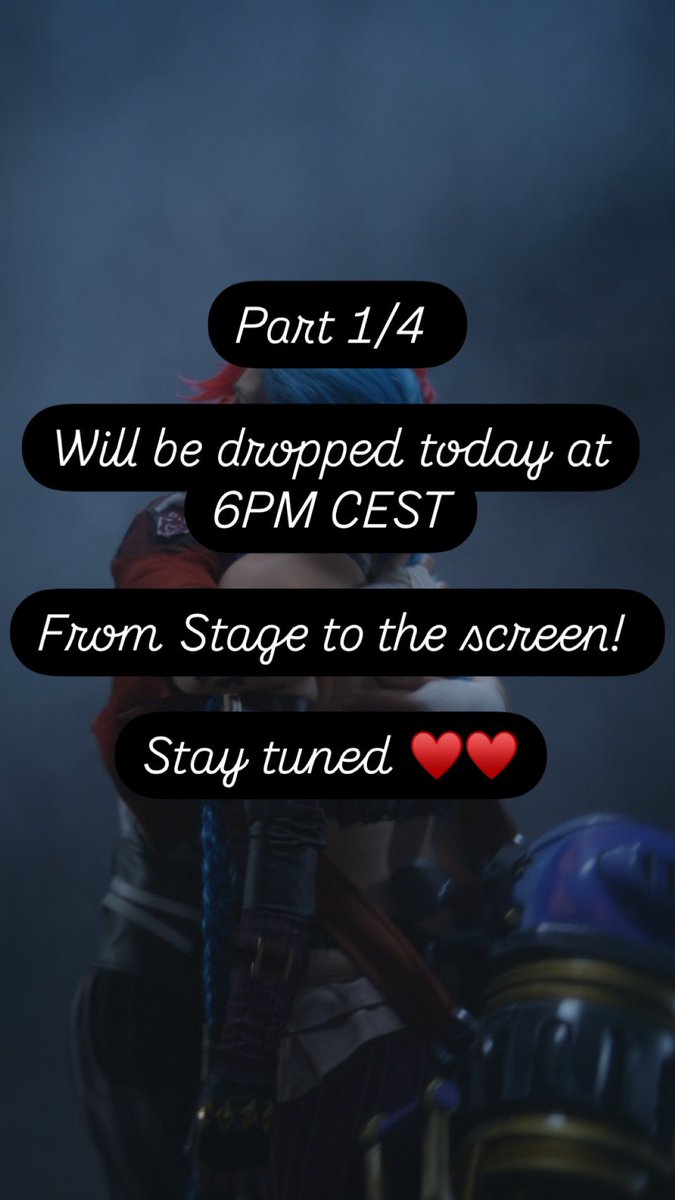 Sakuraflor_'s tweet photo. In a few hours we are dropping Part 1/4! 

#fromstagetoscreen #arcane #liveaction https://t.co/1Mqo5eBiou