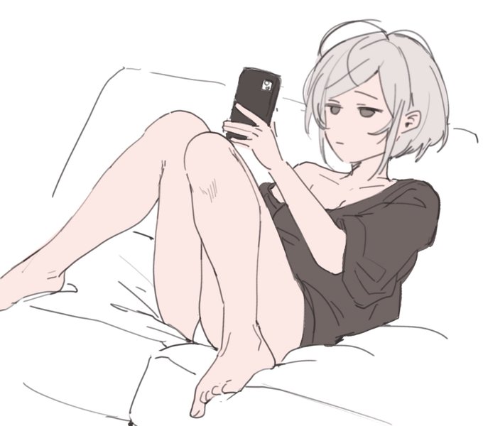 ポーズ集参考に落書き 