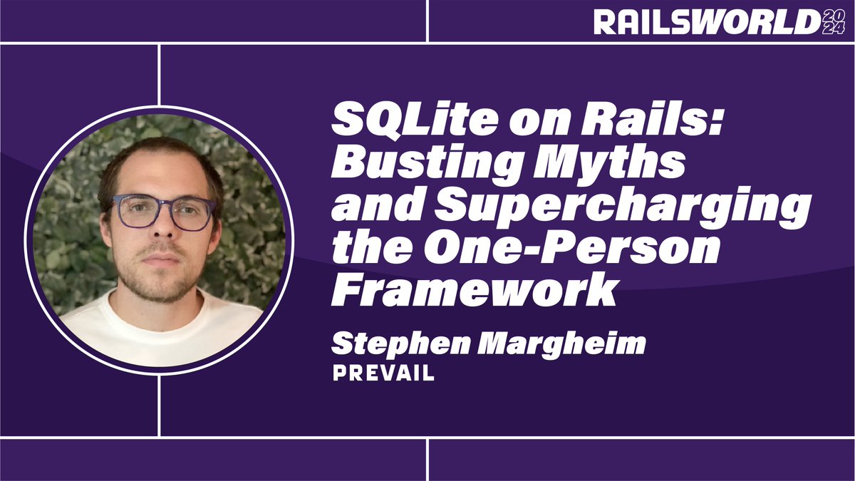 rails's tweet image. The Rails 8 feature set perfectly complements SQLite&apos;s power in creating resilient, high-performance production apps, but still the question lingers: Can I really go all-in on #SQLite? Join @fractaledmind at #RailsWorld as he illustrates how to leverage Rails and SQLite&apos;s full…