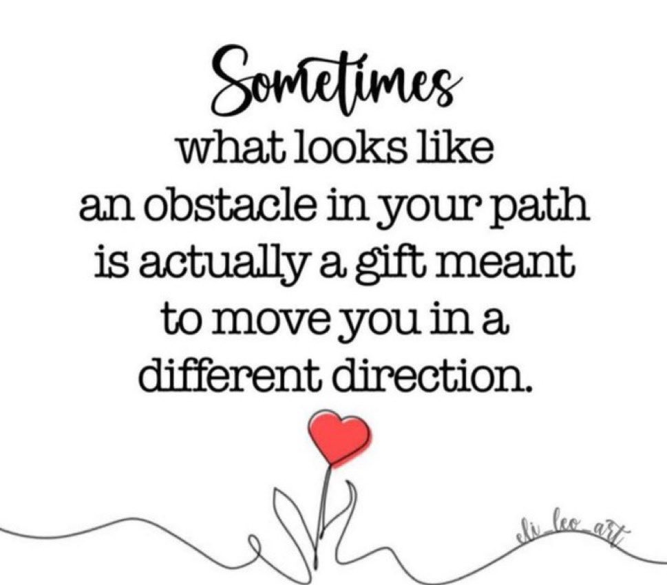 Seeing the ‘gift’ of an obstacle…
#TuesdayBlessings