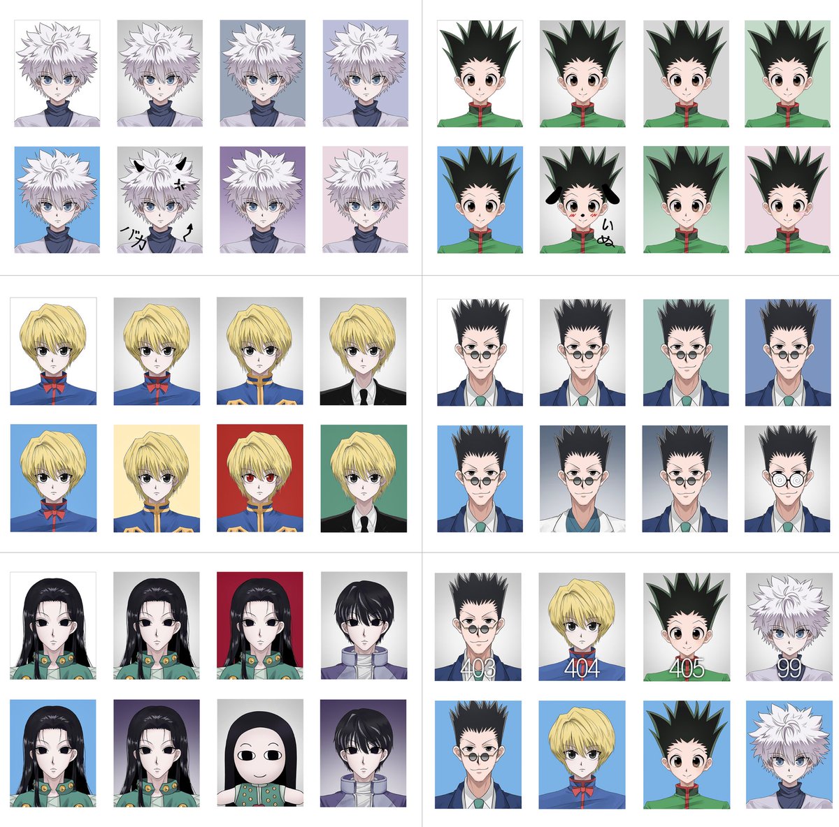 증사를 어쩌다 보니 많이 그렸어요