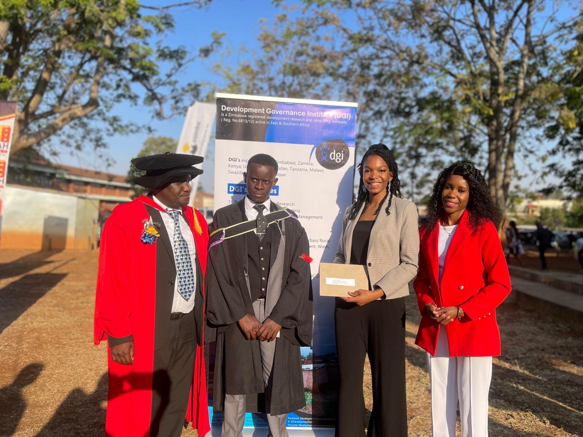 On Friday (13.09.24) DGI representatives, the Dean of the Faculty of Engineering &amp; the Built Environment, &amp; the Chairperson of the Architecture &amp; Real Estate Department presented an award (Sponsored by DGI) to the Best Student in Architecture at the UZ’s 43rd Graduation Ceremony.