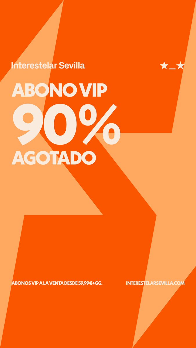 Más del 90% de los abonos VIP agotados ¡ES EL MOMENTO!

enterticket.net/interestelar20…