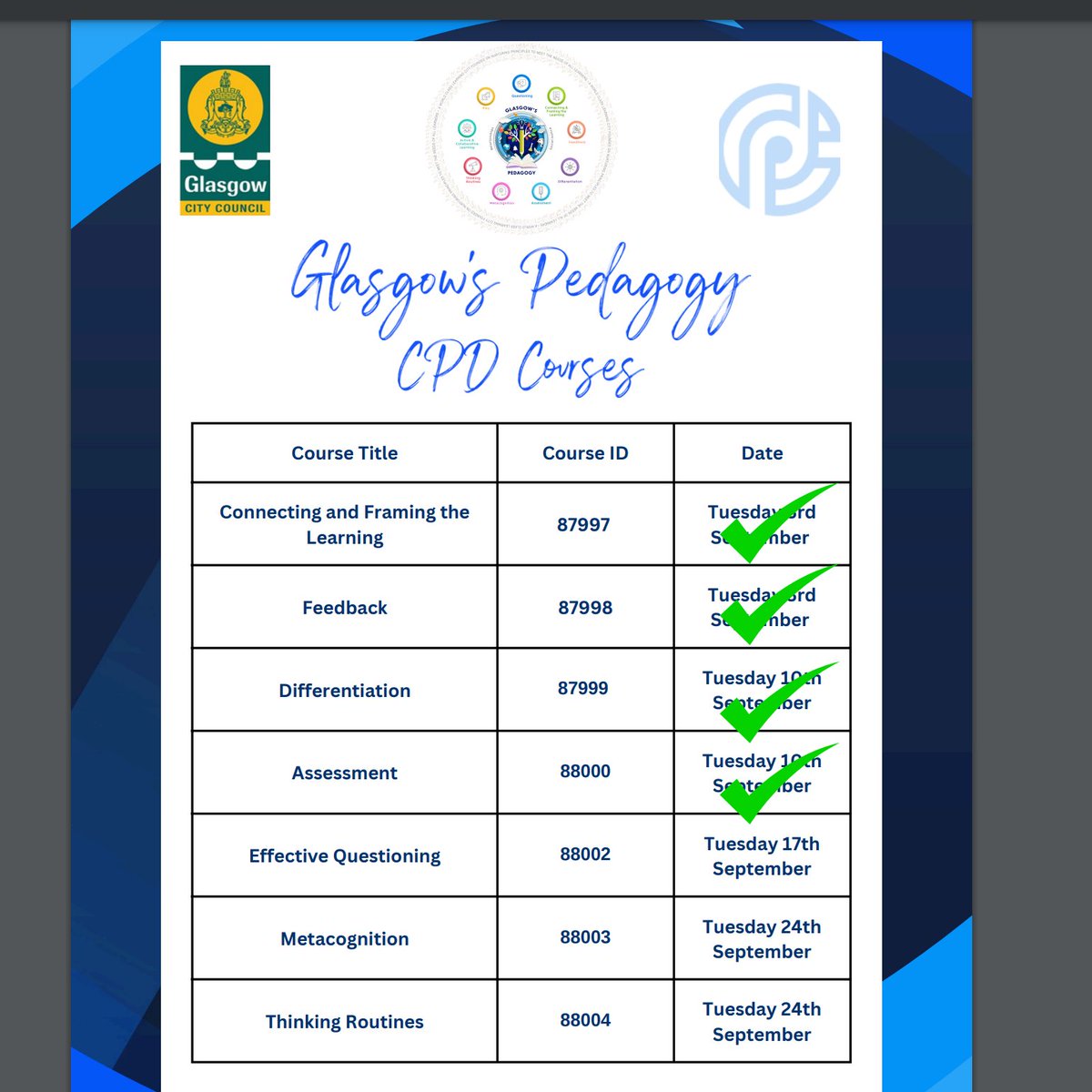 🚨 Last 2 CLPL sessions available this term!🚨 Next week -  Metacognition and Thinking Routines. All sign up's via CPD Manager. Ideal courses for staff leading or interested in developing excellent learning and teaching in their schools. #alllearnersallachieving