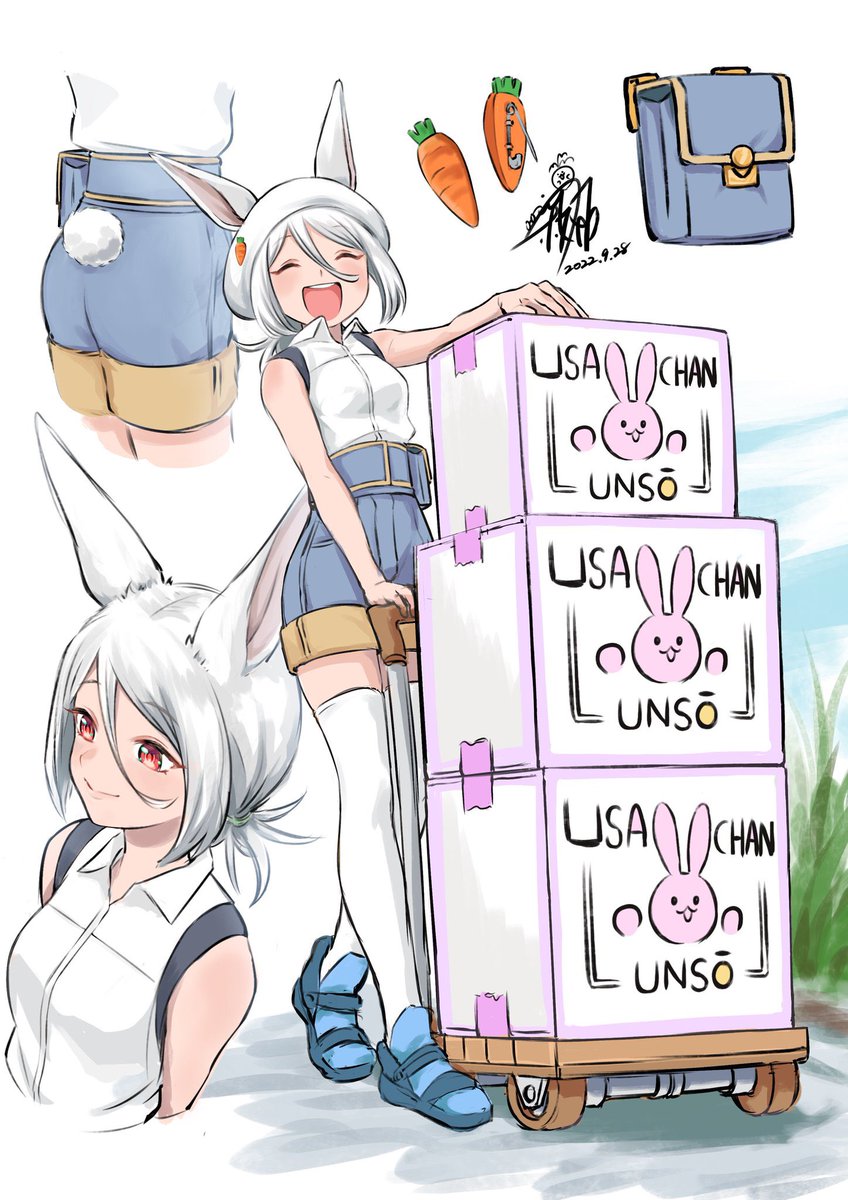 兎さん!
#過去絵を投げて絵を描いた気になろうキャンペーン