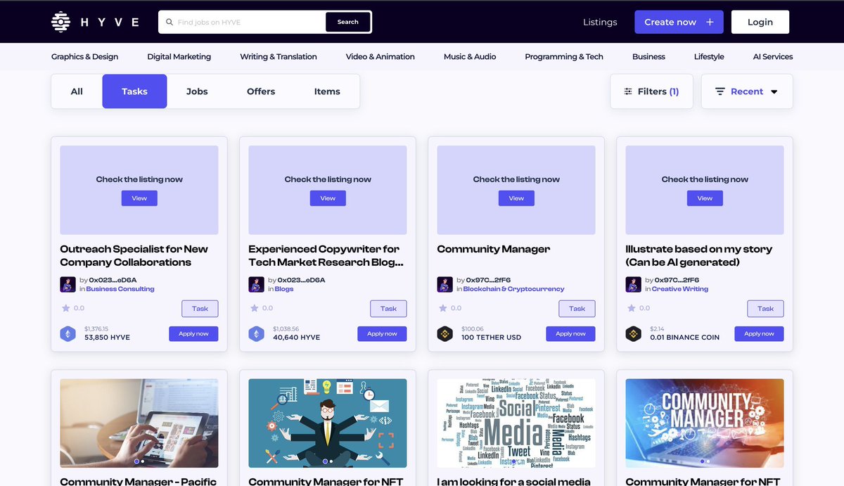 #HYVE <a href="/join_hyve/">HYVE - Web3 Jobs Marketplace</a> #blockchain #freelancing

⚡Discover the Power of HYVE: The Future of Freelancing in Web3

The freelance world offers freedom, flexibility, and the opportunity to shape your career. Yet, navigating this landscape, particularly finding the right job, can be a