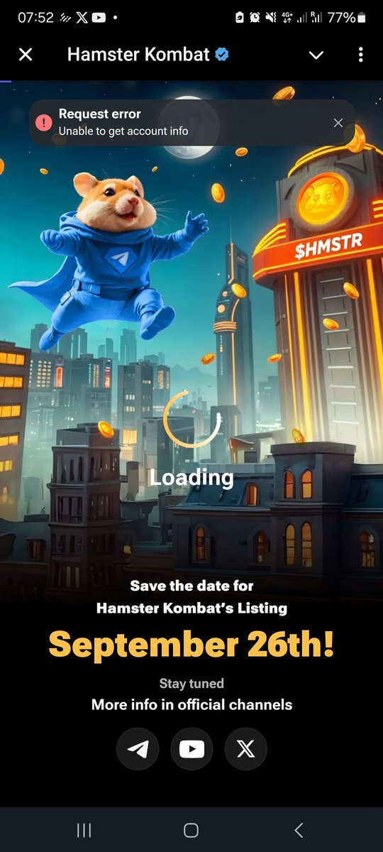 GIgbafen's tweet photo. @hamster_kombat i cant load my account https://t.co/5pGCLPCRUB