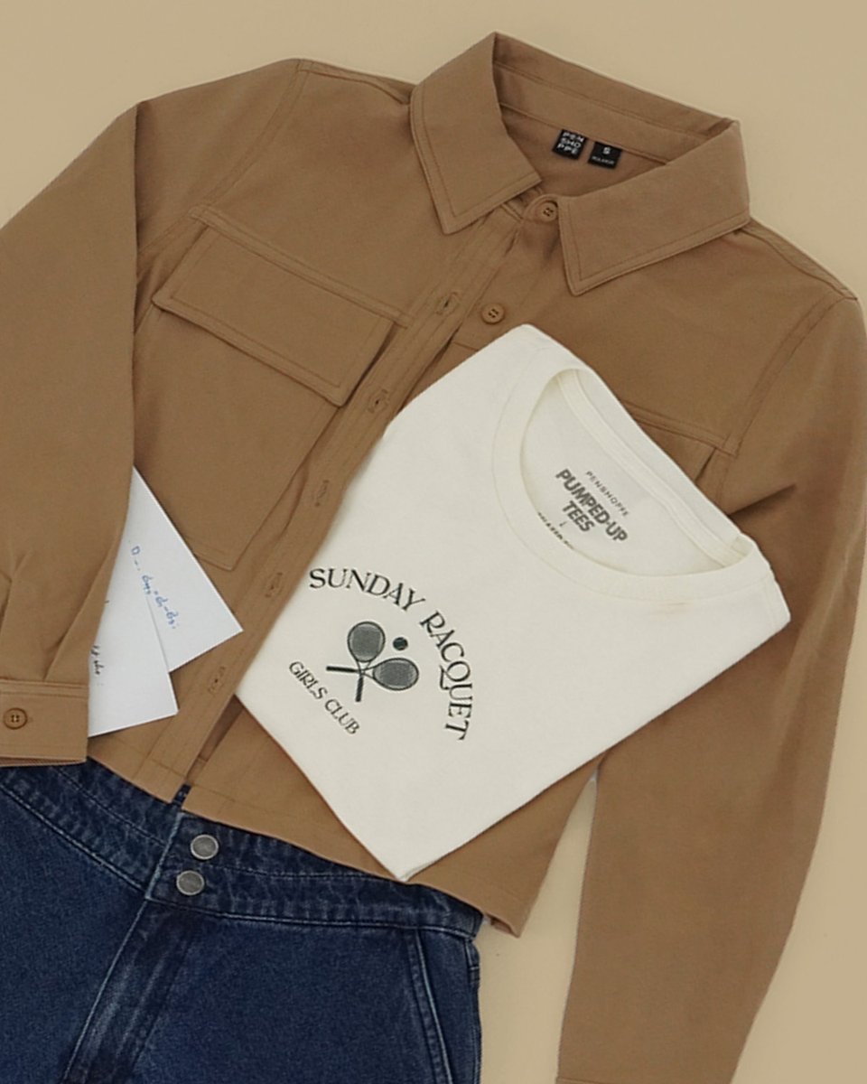 PENSHOPPE's tweet photo. #ClubPEN Cassy is your go-to source for campus news, served with a side of preppy chic. ☕️

Shop the look in stores or at 🌐 https://t.co/dMvf4gQJ5g, with buy online and pick-up in store option.

🇵🇭 Also available in Shopee, Lazada, Zalora, and Tiktok Shop.

#PENSHOPPE https://t.co/Q6a9eT1KzY
