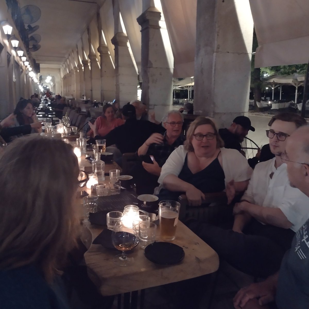 What a start to the 2024 Festival!  From 🇦🇺 🇺🇲 🇩🇪 🇬🇧 🇳🇿 &amp; of course 🇬🇷 delightful people have come to listen to inspiring &amp; fascinating speakers on this storied isle....old friends reunited, new ones made, chatter, laughter, food &amp; wine ....bed at 2am....💙