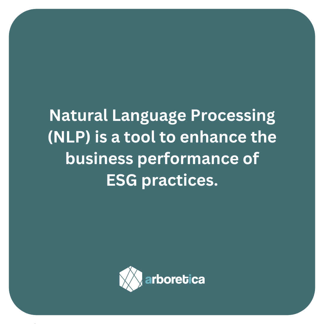 arboretica's tweet photo. Natural Language Processing (NLP) is a tool to enhance the business performance of ESG practices.

Technologies like #ChatNetZero, the first reliable #climatechatbot, give businesses a competitive edge in the #sustainability industry.

https://t.co/3NVtvFXY9o
info@arboretica.com https://t.co/Yb6guKrOT5