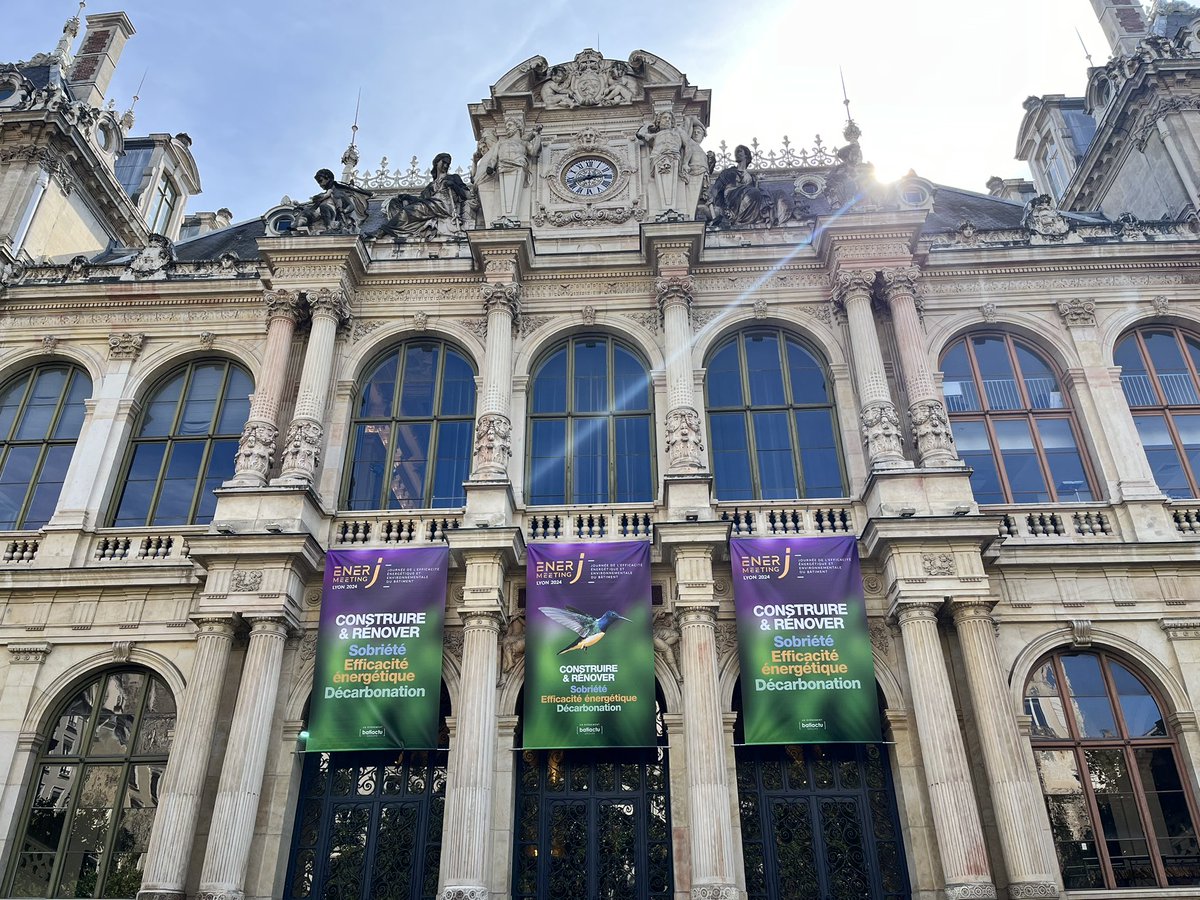 EnerJmeeting #Lyon2024 : le Palais de la Bourse est fin prêt pour vous accueillir ! 👌✨  
Nous avons hâte de célébrer avec vous cette nouvelle édition EnerJ-meeting AURA ! 🏗🌿  
⏰ Ouverture des portes dès 8h30 : à tout de suite !☺️