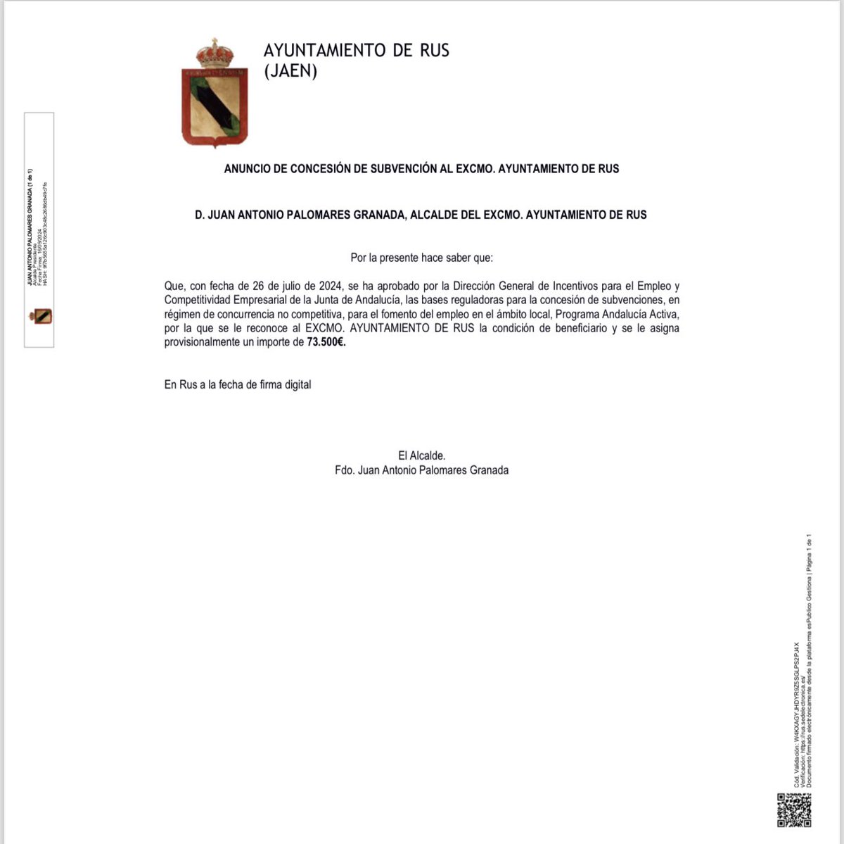 ✅CONCESIÓN DE SUBVENCIÓN✅
#EMPLEO