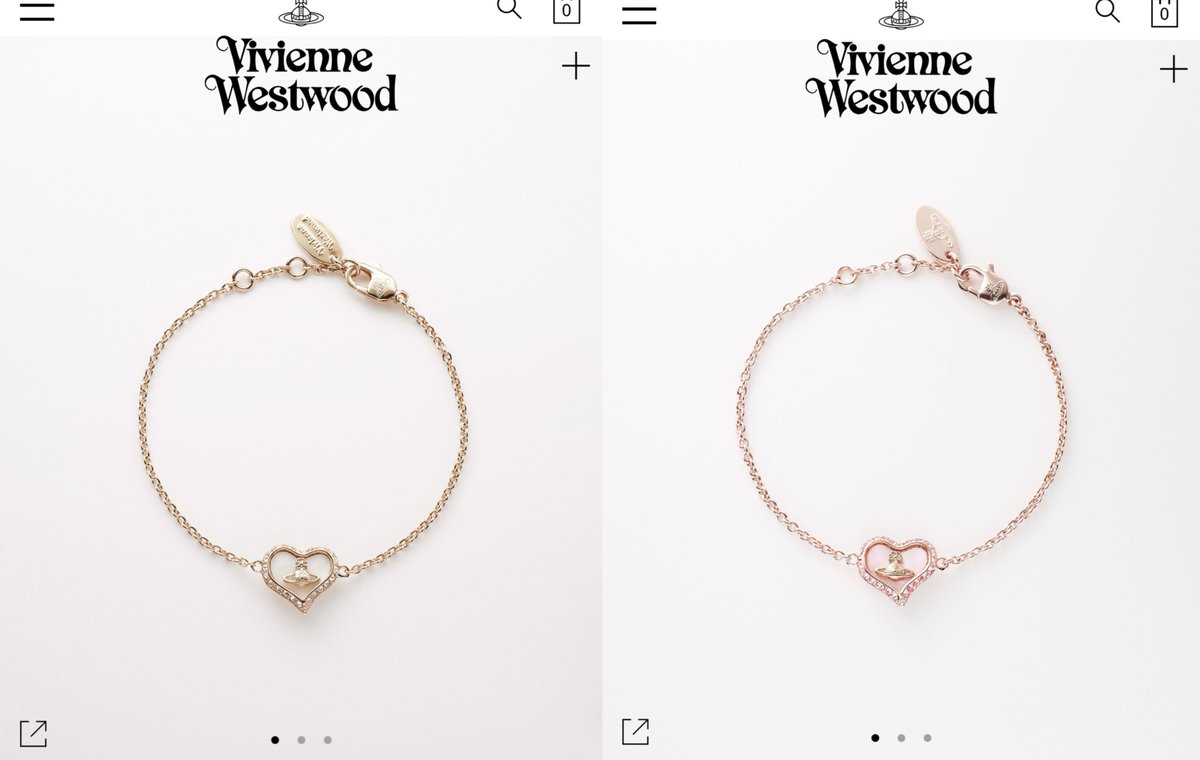 Vivienne の新作ブレスレット
ハートモチーフにロゴの組み合わせが
可愛い ..ꪔ̤🤍