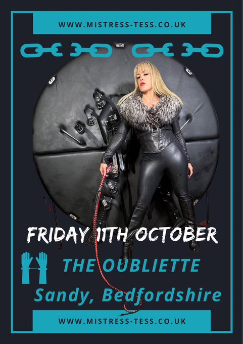 Limited time for a few select sessions on Friday 11th October at The Oubliette  10am - 5pm available