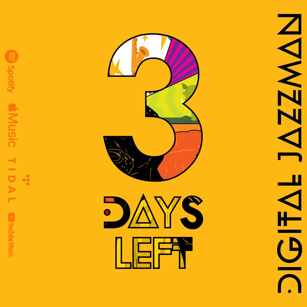 3 days till I drop DIGITAL JAZZ MAN 🫶🏾